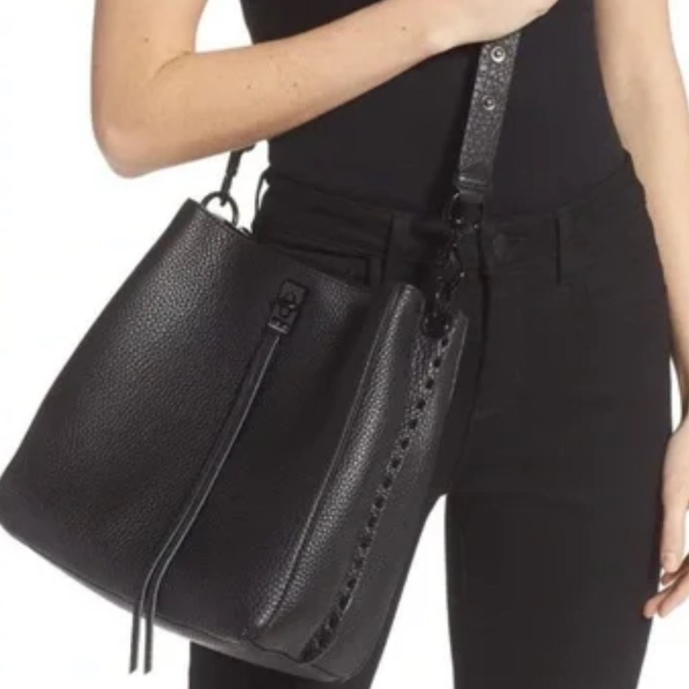Rebecca Minkoff Large Darren Bag in Black on Black